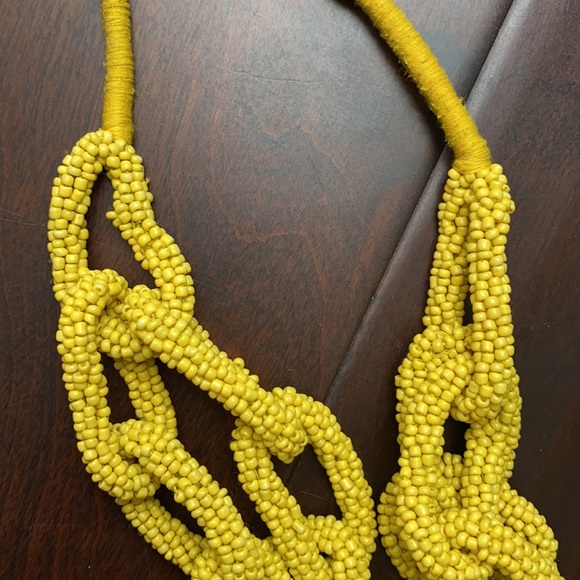 Chain link bead necklace 💛 beautiful yellow - Picture 5 of 7